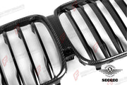 AUTHENTIC SOOQOO DRY CARBON SINGLE SLAT FRONT GRILLE for BMW X5 G05 PRE-LCI 2019 - 2023 Forza Performance custom fit buy OEM Style