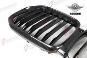 AUTHENTIC SOOQOO DRY CARBON SINGLE SLAT FRONT GRILLE for BMW X5 G05 PRE-LCI 2019 - 2023 Forza Performance custom fit buy OEM Style