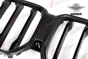 AUTHENTIC SOOQOO DRY CARBON SINGLE SLAT FRONT GRILLE for BMW X6 G06 LCI 2023+ Forza Performance custom fit buy OEM Style