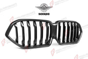 AUTHENTIC SOOQOO DRY CARBON SINGLE SLAT FRONT GRILLE for BMW X6M F96 PRE-LCI 2020 - 2023 Forza Performance custom fit buy OEM style design