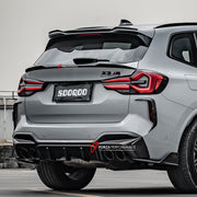 AUTHENTIC SOOQOO DRY REAR ROOF SPOILER for BMW X3M F97 LCI 2022+

Set includes:

Rear Spoiler

Material: Dry Carbon

Note: Professional installation is required