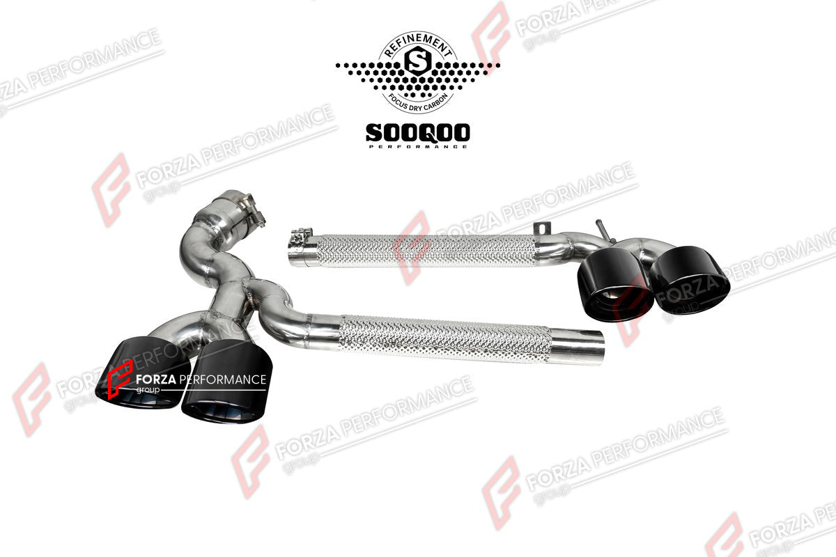 AUTHENTIC SOOQOO EXHAUST SYSTEM for BMW X3 G45 G48 2025+

Set includes:

Mid Pipe
Exhaust Tips
Material: Stainless Steel (Can be made of Titanium)

Production time: 10–15 days
