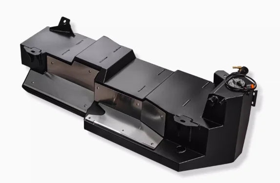 AUXILIARY FUEL GAS TANK for JEEP WRANGLER JK 2007 - 2018

Set includes:

Gas Fuel Tank
Fuel Pump
Installation Manual

Material: Steel

Tank Capacity: 100 litre (26.4 Gallon)

Note: Professional installation is required.