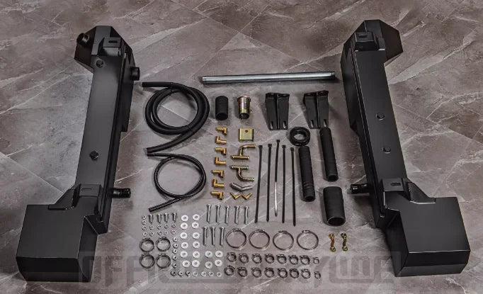 AUXILIARY FUEL GAS TANK for LAND ROVER DEFENDER 90 L663 2019+

Set includes:

Gas Fuel Tank
Fuel Pump
Installation Manual

Material: Steel

Tank Capacity: 60 litre (15.85 Gallon)

Note: Professional installation is required.