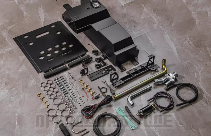 AUXILIARY FUEL GAS TANK for MERCEDES BENZ G CLASS G500 W463A W464 2018 - 2024

Set includes:

Gas Fuel Tank
Fuel Pump
Installation Manual

Material: Steel

Tank Capacity: 75 litre (19.81 Gallon)

Note: Professional installation is required.