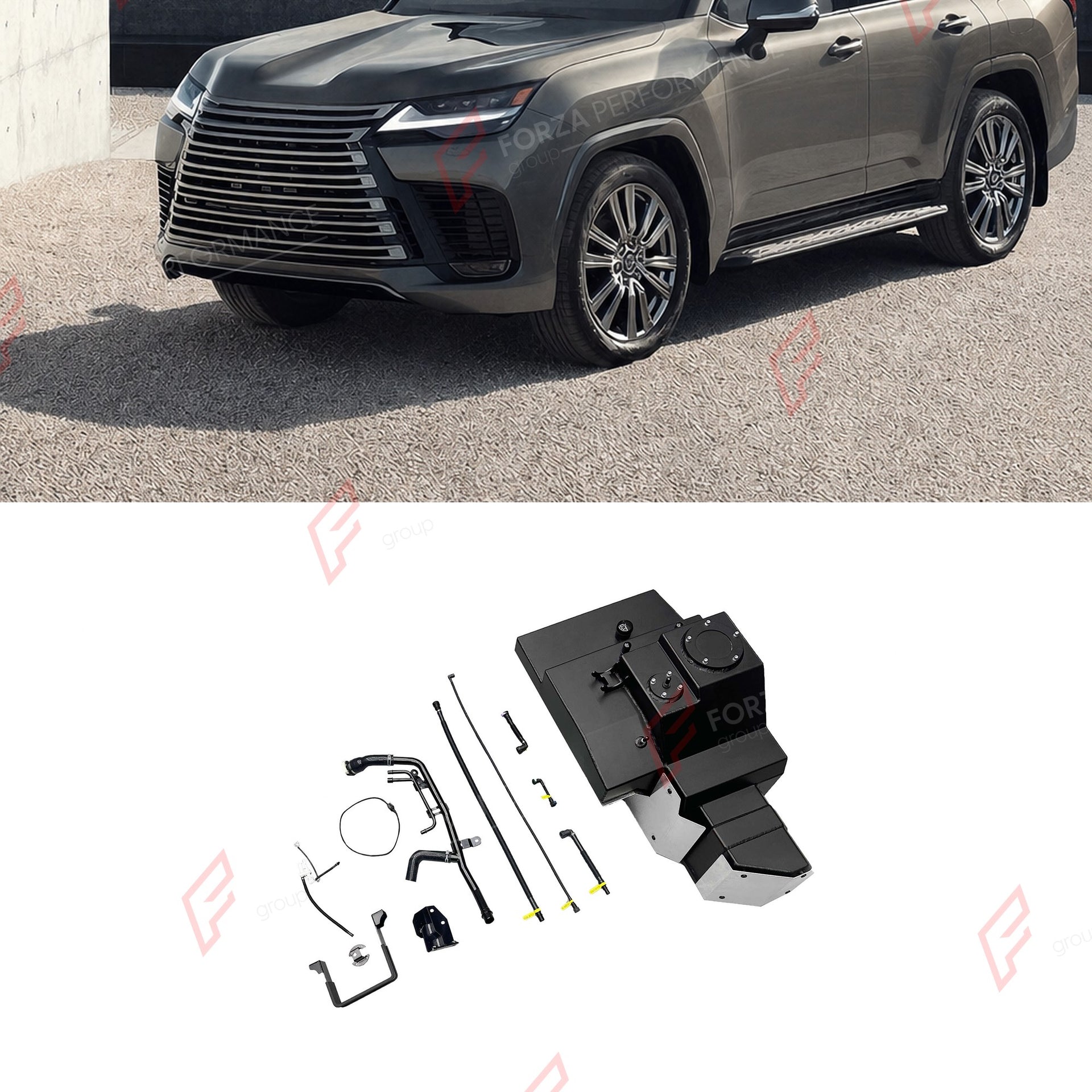 AUXILIARY LONG RANGE FUEL TANK SYSTEM 54L (EXTRA 14 GAL) EXTENDED RANGE for LEXUS LX700H 3.5TT (HEV/PETROL) 2024+