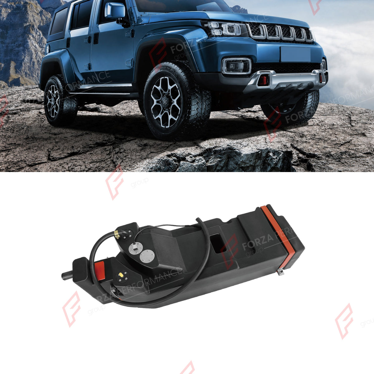 AUXILIARY LONG RANGE FUEL TANK SYSTEM 70L (EXTRA 18 GAL) EXTENDED RANGE for BAIC BJ40 2016+