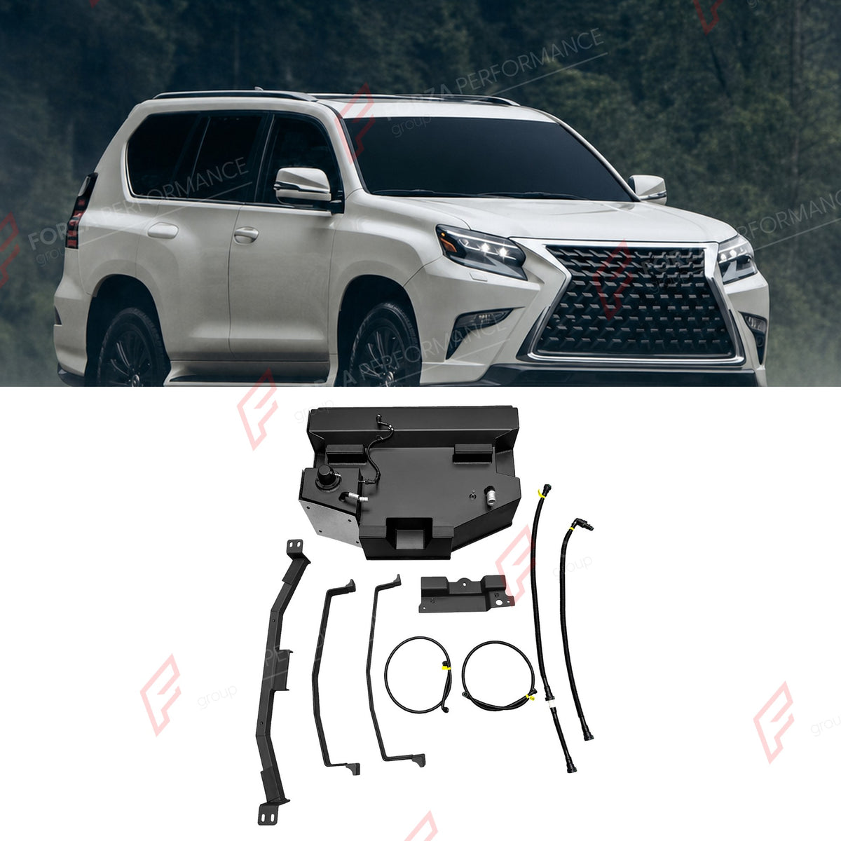 AUXILIARY LONG RANGE FUEL TANK SYSTEM 97L (EXTRA 26 GAL) EXTENDED RANGE for LEXUS GX400 4.0L (PETROL) 2010-2013