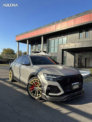 AUTHENTIC AULENA DRY CARBON WIDE BODY KIT for AUDI RSQ8 4M 2020+  Set includes:  Front Lip Front Air Vent Cover Hood/Bonnet Side Skirts Side Fenders Carbon Add-ons Trunk Wing Spoiler Rear Diffuser