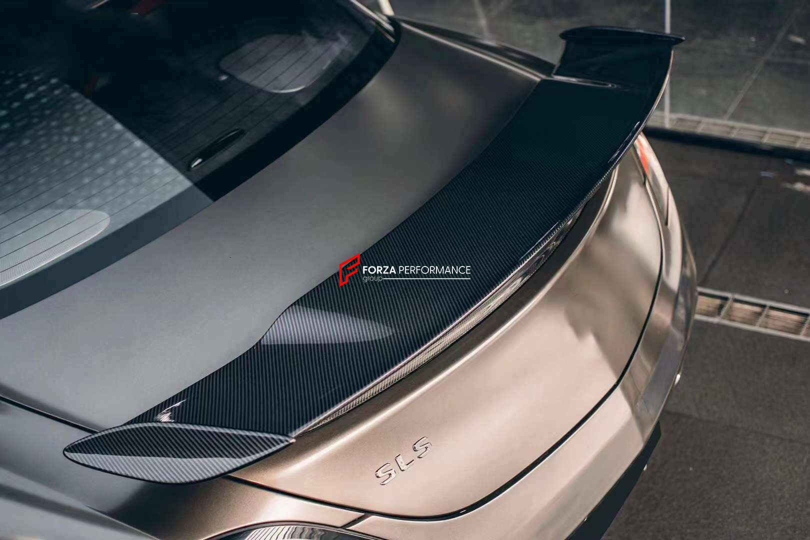 CARBON REAR T-WING SPOILER for MERCEDES-BENZ SLS AMG W197 2010 - 2015  Set includes:  Rear Spoiler
