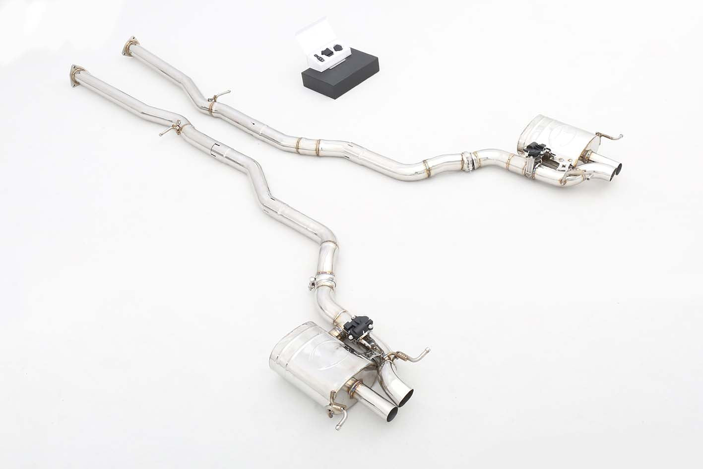 VALVED EXHAUST CATBACK MUFFLER for Bentley Continental GT W12 SS304
