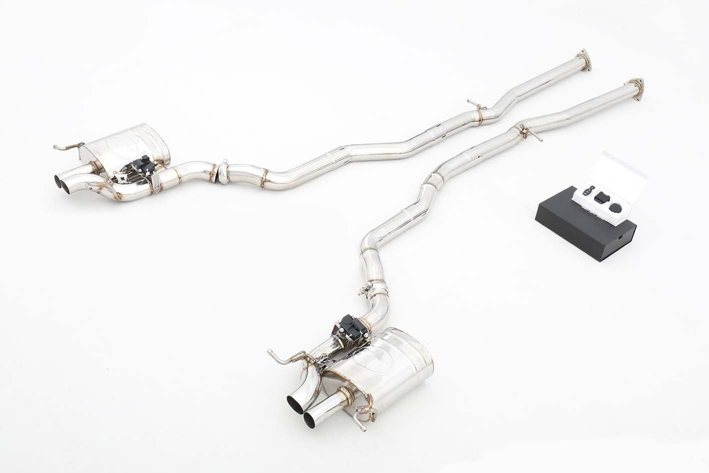 VALVED EXHAUST CATBACK MUFFLER for Bentley Continental GT W12 SS304