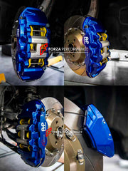 BIG BRAKE KIT BBK for BMW 7 SERIES 735Li G70 2022+

Forza Performance Group offers various types of big brake kits, all types of aftermarket brake calipers, as well as genuine original brands of all types, such as AP Racing, Brembo, Akebono, AMG, M Performance, Audi, Porsche, Lamborghini, Toyota TRD, etc.

Current set includes:

2x Authentic AP Racing CP8521 6 Pot Front Brake Calipers
2x Authentic AP Racing CP8560 4 pot Rear Brake Calipers

2x Electric Parking Brake
2x Front Brake Discs 410 mm

2x Rear Brak