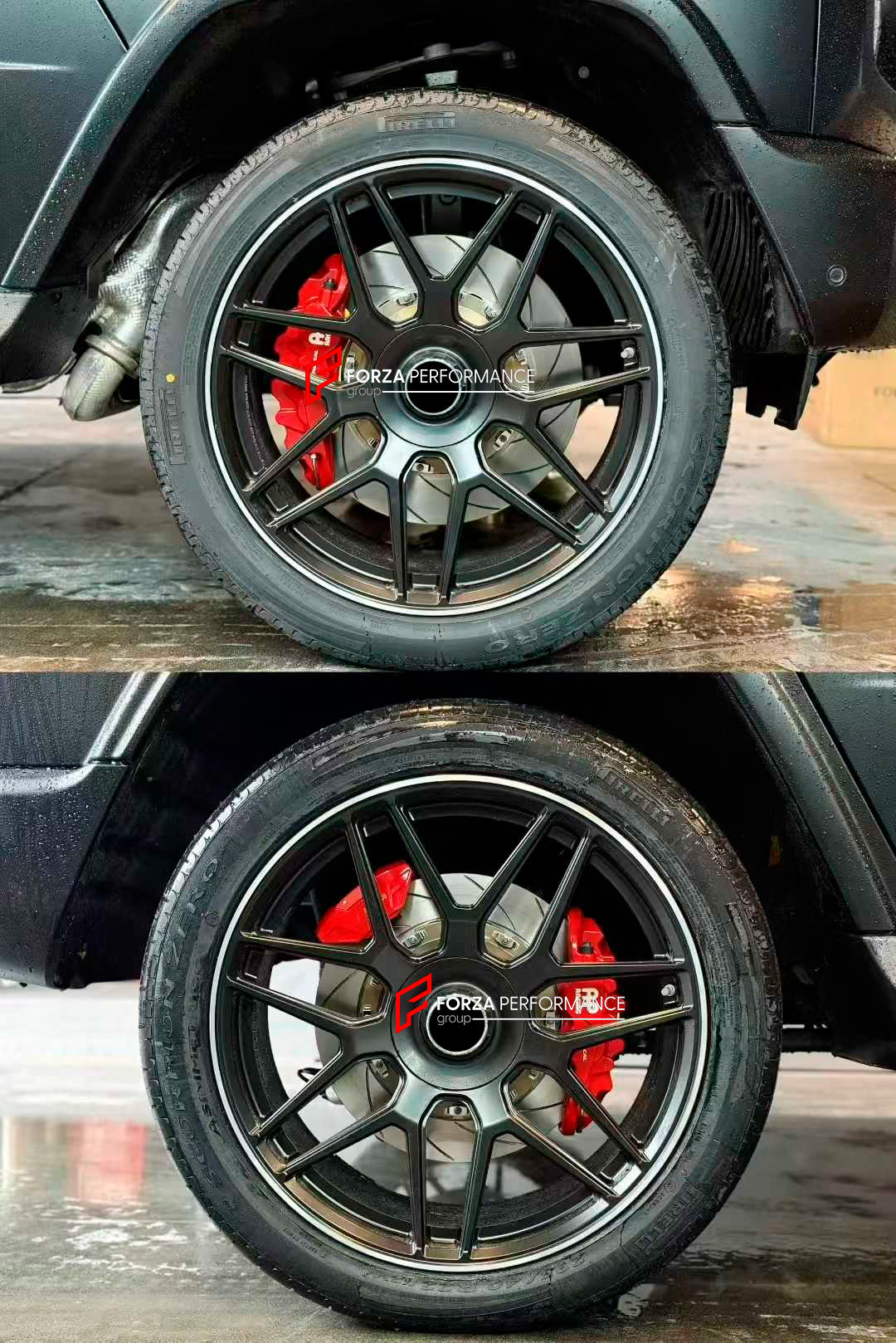 BIG BRAKE KIT BBK for MERCEDES-BENZ G-CLASS G550 G500 W465 2024+

Forza Performance Group offers various types of big brake kits, all types of aftermarket brake calipers, as well as genuine original brands of all types, such as AP Racing, Brembo, Akebono, AMG, M Performance, Audi, Porsche, Lamborghini, Toyota TRD, etc.

Current set includes:

2x&nbsp;Authentic AP Racing CP8520 6 Pot&nbsp;Front Brake Calipers
2x&nbsp;Authentic AP Racing CP8560 4 pot&nbsp;Rear Brake Calipers

2x Electric Parking Brake
2x Fron
