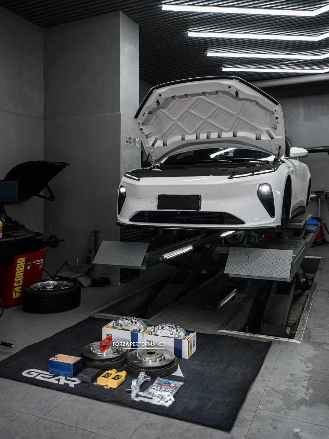 BIG BRAKE KIT BBK for NIO ET5T 2023+

Forza Performance Group offers various types of big brake kits, all types of aftermarket brake calipers, as well as genuine original brands of all types, such as AP Racing, Brembo, Akebono, AMG, M Performance, Audi, Porsche, Lamborghini, Toyota TRD, etc.

Current set includes:

2x Authentic AP Racing CP9562 6 Pot Front Brake Calipers

2x Front Brake Discs 380 mm

2x Brake Caliper Adapters
2x Brake Pads


PLEASE INCLUDE YOUR VIN, MODEL AND YEAR WHEN PURCHASING.