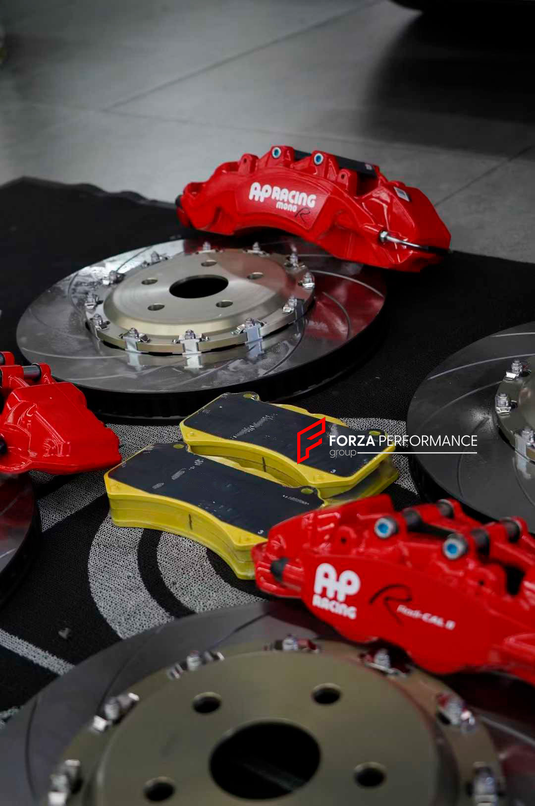 BIG BRAKE KIT BBK for TOYOTA ALPHARD AH40 2023+

Forza Performance Group offers various types of big brake kits, all types of aftermarket brake calipers, as well as genuine original brands of all types, such as AP Racing, Brembo, Akebono, AMG, M Performance, Audi, Porsche, Lamborghini, Toyota TRD, etc.

Current set includes:

2x Authentic AP Racing CP9571 6 Pot Front Brake Calipers
2x Authentic AP Racing CP9542 4 pot Rear Brake Calipers
2x Front Brake Discs 390 mm

2x Rear Brake Discs 380 mm
4x Brake Calipe