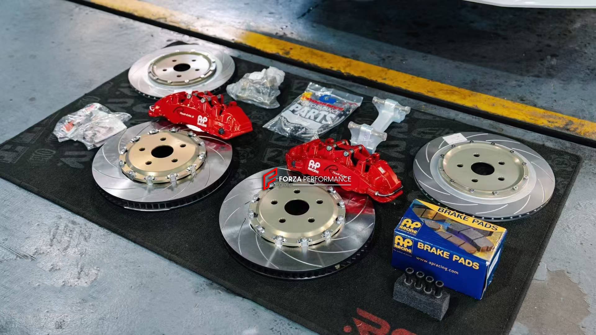 BIG BRAKE KIT BBK for TOYOTA ALPHARD AH40 2023+

Forza Performance Group offers various types of big brake kits, all types of aftermarket brake calipers, as well as genuine original brands of all types, such as AP Racing, Brembo, Akebono, AMG, M Performance, Audi, Porsche, Lamborghini, Toyota TRD, etc.

Current set includes:

2x Authentic AP Racing CP9561 6 Pot Front Brake Calipers
2x Authentic AP Racing CP9542 4 pot Rear Brake Calipers
2x Electric Parking Brake
2x Front Brake Discs 390 mm

2x Rear Brake Di