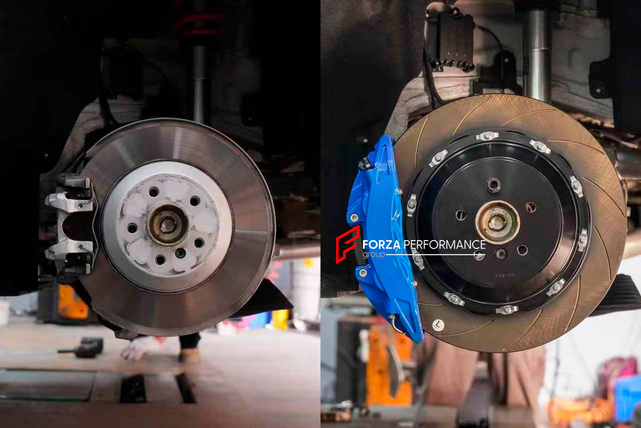 BIG BRAKE KIT for BMW 5 SERIES 530Li G60 2023+

Forza Performance Group offers various types of big brake kits, all types of aftermarket brake calipers, as well as genuine original brands of all types, such as AP Racing, Brembo, Akebono, AMG, M Performance, Audi, Porsche, Lamborghini, Toyota TRD, etc.

Current set includes:

2x 8 pot Front Brake Calipers
2x 4 pot Rear Brake Calipers with EPB

2x Front Brake Discs 400 mm

2x Rear Brake Discs 400 mm

4x Brake Caliper Adapters
4x Brake Pads


PLEASE INCLUDE YO