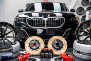 BIG BRAKE KIT for BMW 5 SERIES G60 G61 2023+

Forza Performance Group offers various types of big brake kits, all types of aftermarket brake calipers, as well as genuine original brands of all types, such as AP Racing, Brembo, Akebono, AMG, M Performance, Audi, Porsche, Lamborghini, Toyota TRD, etc.

Current set includes:

2x Front Brake Calipers

2x Front Brake Discs 400 mm

2x Brake Caliper Adapters
2x Brake Pads

PLEASE INCLUDE YOUR VIN, MODEL AND YEAR WHEN PURCHASING.