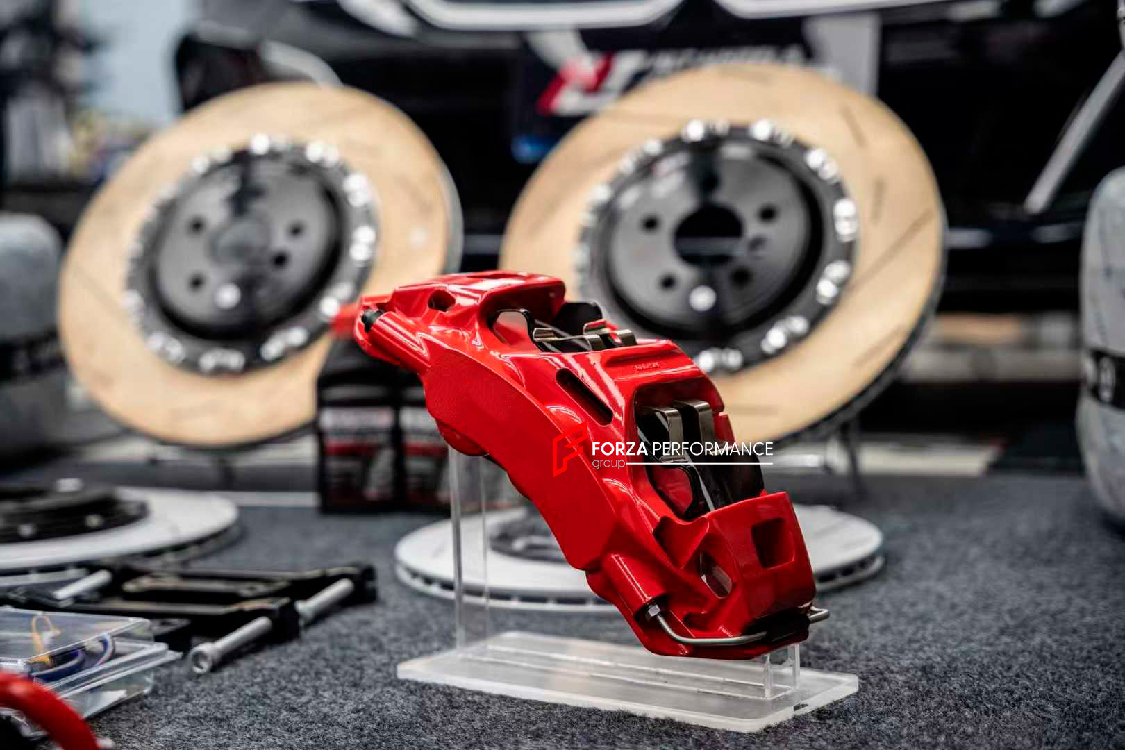 BIG BRAKE KIT for BMW 5 SERIES G60 G61 2023+

Forza Performance Group offers various types of big brake kits, all types of aftermarket brake calipers, as well as genuine original brands of all types, such as AP Racing, Brembo, Akebono, AMG, M Performance, Audi, Porsche, Lamborghini, Toyota TRD, etc.

Current set includes:

2x Front Brake Calipers

2x Front Brake Discs 400 mm

2x Brake Caliper Adapters
2x Brake Pads

PLEASE INCLUDE YOUR VIN, MODEL AND YEAR WHEN PURCHASING.