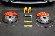 BIG BRAKE KIT for BMW 5 SERIES G60 G61 2023+

Forza Performance Group offers various types of big brake kits, all types of aftermarket brake calipers, as well as genuine original brands of all types, such as AP Racing, Brembo, Akebono, AMG, M Performance, Audi, Porsche, Lamborghini, Toyota TRD, etc.

Current set includes:

2x Authentic AP Racing CP9561 Front Brake Calipers

2x Front Brake Discs 380 mm

2x Brake Caliper Adapters
2x Brake Pads

PLEASE INCLUDE YOUR VIN, MODEL AND YEAR WHEN PURCHASING.