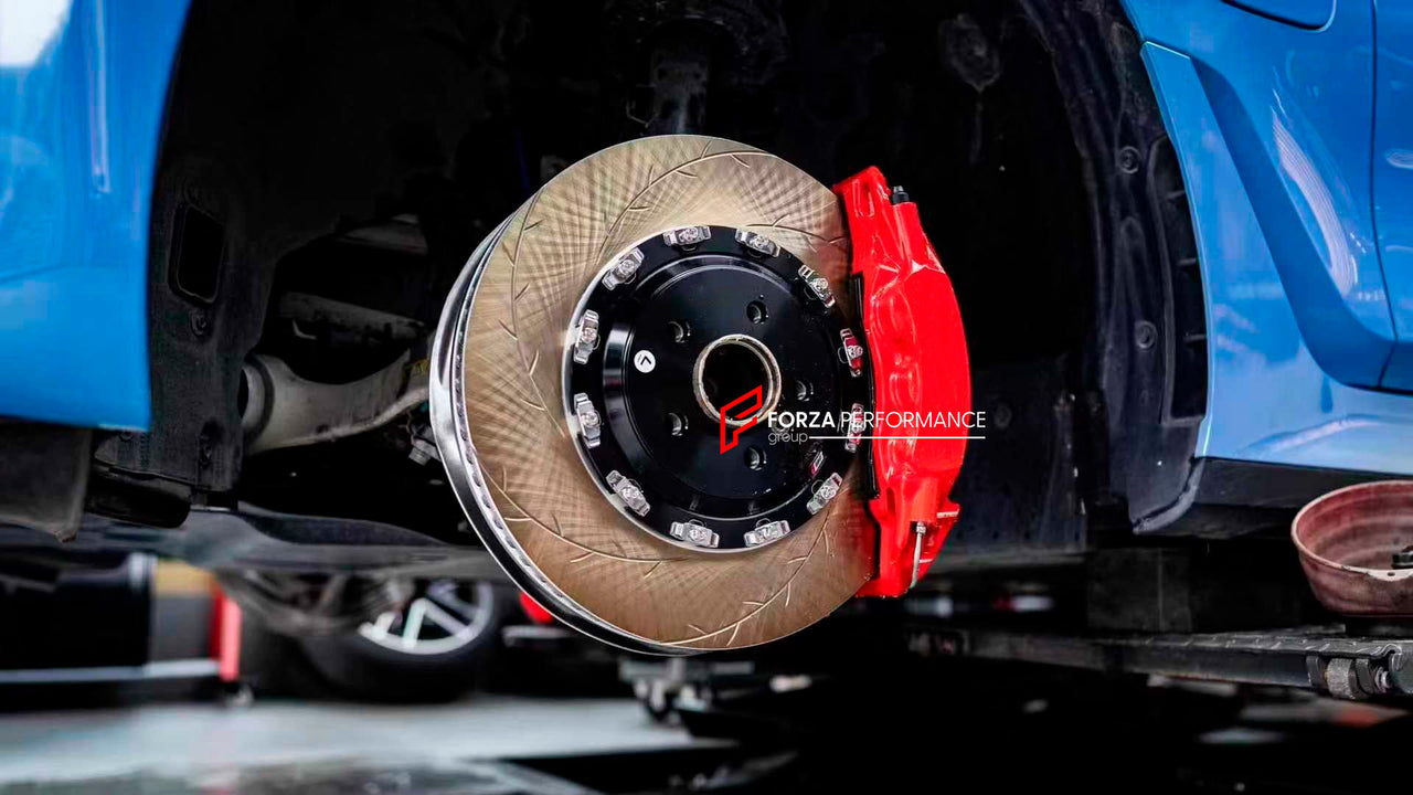 BIG BRAKE KIT for BMW i3 G28 2022+
Forza Performance Group offers various types of big brake kits, all types of aftermarket brake calipers, as well as genuine original brands of all types, such as AP Racing, Brembo, Akebono, AMG, M Performance, Audi, Porsche, Lamborghini, Toyota TRD, etc.
Current set includes:
2x 6 pot Front Brake Calipers
2x 4 pot Rear Brake Calipers with EPB
2x Front Brake Discs 380 mm
2x Rear Brake Discs 380 mm
4x Brake Caliper Adapters
4x Brake Pads
PLEASE INCLUDE YOUR VIN, MODE