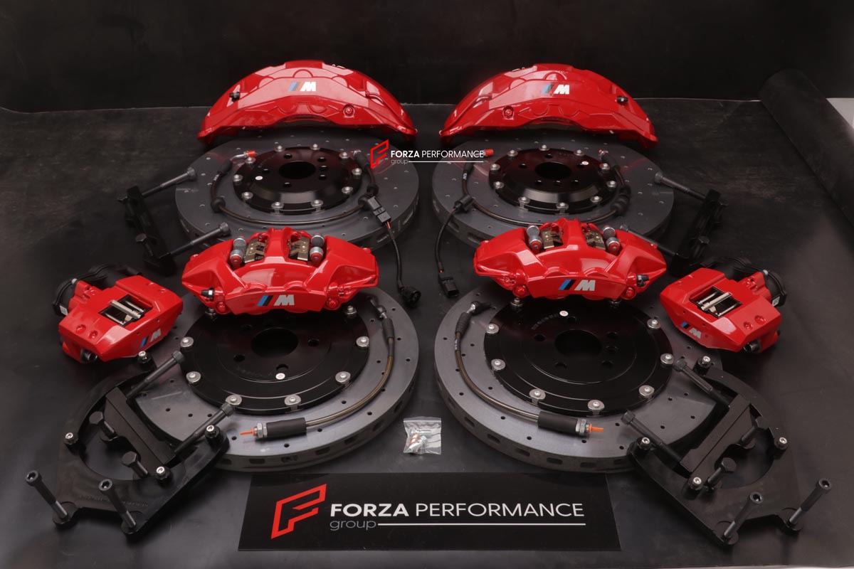 BIG BRAKE KIT for BMW X6 G06 M60i 2024

Forza Performance Group offers various types of big brake kits, all types of aftermarket brake calipers, as well as genuine original brands of all types, such as AP Racing, Brembo, Akebono, AMG, M Performance, Audi, Porsche, Lamborghini, Toyota TRD, etc.

Material: Carbon Ceramic

Current set includes:

2x Authentic Akebono 10 pot Front Brake Calipers
2x Authentic Akebono 4 pot Rear Brake Calipers
2x Front Brake Discs 440 mm

2x Rear Brake Discs 410 mm
4x Brake Calipe