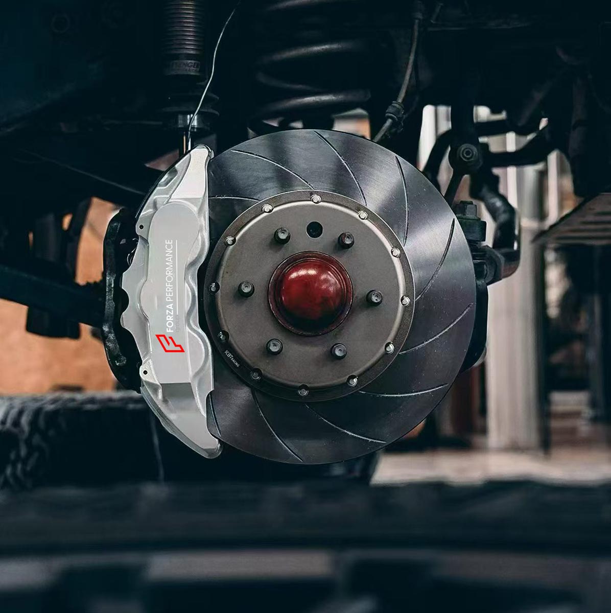 BIG BRAKE KIT for INEOS GRENADIER 2022+ Forza Performance Custom Fit AP Racing AP8576 Caliper 350x34 Curved Vane Disc KBT Kit 17 Inch Wheels
Set includes:

Front AP Racing Brake Calipers AP8576 (compatible with 17 inch rims)
Front Brake Disc Rotors 350 x 34 mm Curved Vane
Brake Pads
Brake Hoses
Brackets
Material: Steel

NOTE: Professional installation is required.
