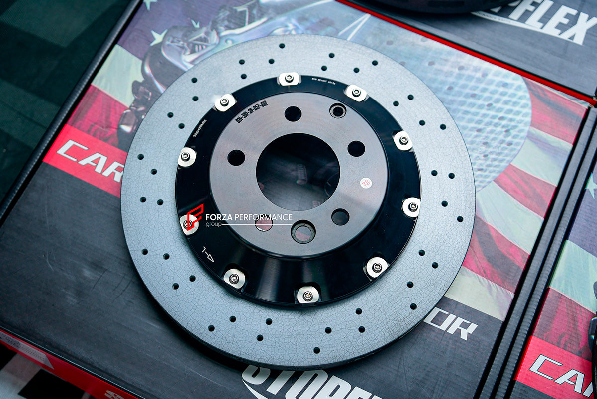 BIG BRAKE KIT for PORSCHE CAYENNE TURBO GT 9Y 2018+

Forza Performance Group offers various types of big brake kits, all types of aftermarket brake calipers, as well as genuine original brands of all types, such as AP Racing, Brembo, Akebono, AMG, M Performance, Audi, Porsche, Lamborghini, Toyota TRD, etc.

Material: Carbon Ceramic

Current set includes:

Authentic Akebono 10 Piston Front Brake Calipers
Authentic Akebono 4 Piston GT4 Rear Brake Calipers
2x Front Brake Discs 420 mm

2x Rear Brake Discs 380 m