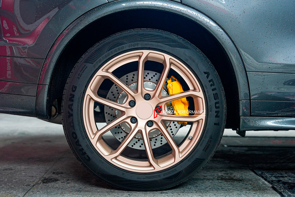 BIG BRAKE KIT for PORSCHE CAYENNE TURBO GT 9Y 2018+

Forza Performance Group offers various types of big brake kits, all types of aftermarket brake calipers, as well as genuine original brands of all types, such as AP Racing, Brembo, Akebono, AMG, M Performance, Audi, Porsche, Lamborghini, Toyota TRD, etc.

Material: Carbon Ceramic

Current set includes:

Authentic Akebono 10 Piston Front Brake Calipers
Authentic Akebono 4 Piston GT4 Rear Brake Calipers
2x Front Brake Discs 420 mm

2x Rear Brake Discs 380 m