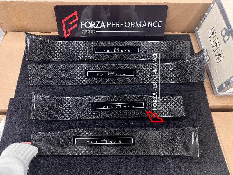 BLACK BADGE CARBON DOOR SILLS for ROLLS-ROYCE CULLINAN
Set includes:
Door Seals
Material: Carbon
NOTE: Professional installation is required.
Contact us for pricing.
Payment ►
Visa
Mastercard
PayPal with a credit card (add 4.4% at checkout)
Payoneer
Cryptocurrency
Shipment ►
By express DHL/UPS/TNT/FedEx
To the local international airport
Special line by air
Special line by the sea
To Europe and the UK by train
Please let us know which shipping option you prefer.