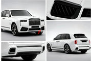 BLACK BADGE STYLE TRIM KIT for ROLLS ROYCE CULLINAN II SERIES 2 RR31 2024+ Forza Performance Custom fit

Set includes:
Front Bumper Air Vents
Rear Diffuser Trims

Material: Plastic (Gloss Black or Chrome Finish)

NOTE: Professional installation is required.