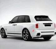 BLACK BADGE STYLE TRIM KIT for ROLLS ROYCE CULLINAN II SERIES 2 RR31 2024+ Forza Performance Custom fit

Set includes:
Front Bumper Air Vents
Rear Diffuser Trims

Material: Plastic (Gloss Black or Chrome Finish)

NOTE: Professional installation is required.