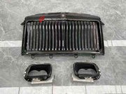 BLACK BADGE UPGRADE for ROLLS ROYCE CULLINAN 2018 - 2024

Set includes:

Front Bumper Trims
Grille
Grille Cover
Black Emblem Badges
Spirit of Extasy
Side Logo Covers
Trunk Molding
Exhaust Tips
Wheels

Material: Plastic