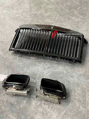 BLACK BADGE UPGRADE for ROLLS ROYCE CULLINAN 2018 - 2024

Set includes:

Front Bumper Trims
Grille
Grille Cover
Black Emblem Badges
Spirit of Extasy
Side Logo Covers
Trunk Molding
Exhaust Tips
Wheels

Material: Plastic