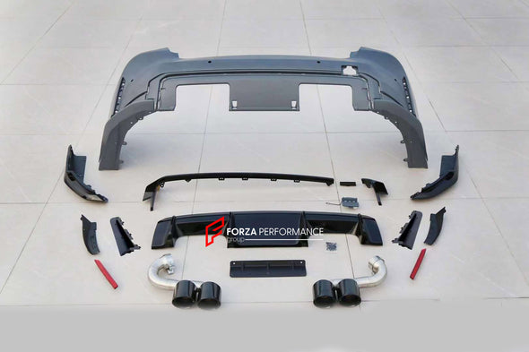 CONVERSION REAR BUMPER REAR DIFFUSER for BMW 4-SERIES G22 G23 G26  Set includes:  Rear Bumper Rear Diffuser Exhaust Tips