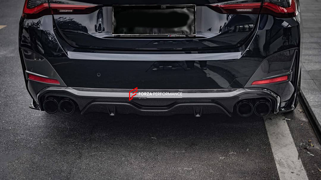 CARBON REAR DIFFUSER REAR SPOILER MIRROR COVERS FOR BMW 4-SERIES G26