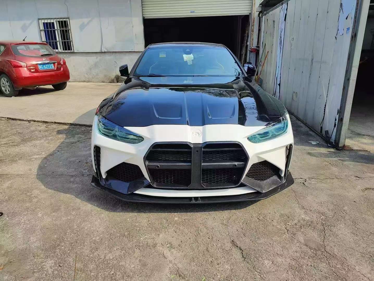 CARBON FRONT BUMPER for BMW M4 G82 2020+  Set includes:  Front Bumper Front Lip Front Bumper Canards