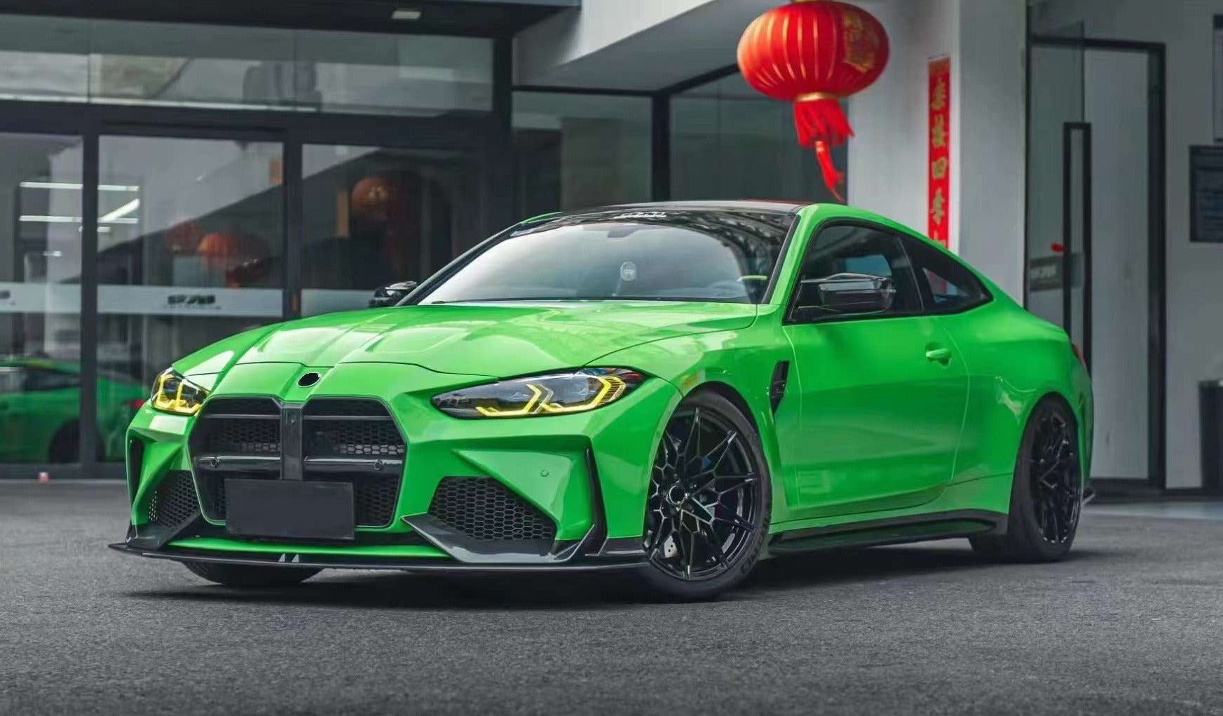CARBON FRONT BUMPER for BMW M4 G82 2020+  Set includes:  Front Bumper Front Lip Front Bumper Canards