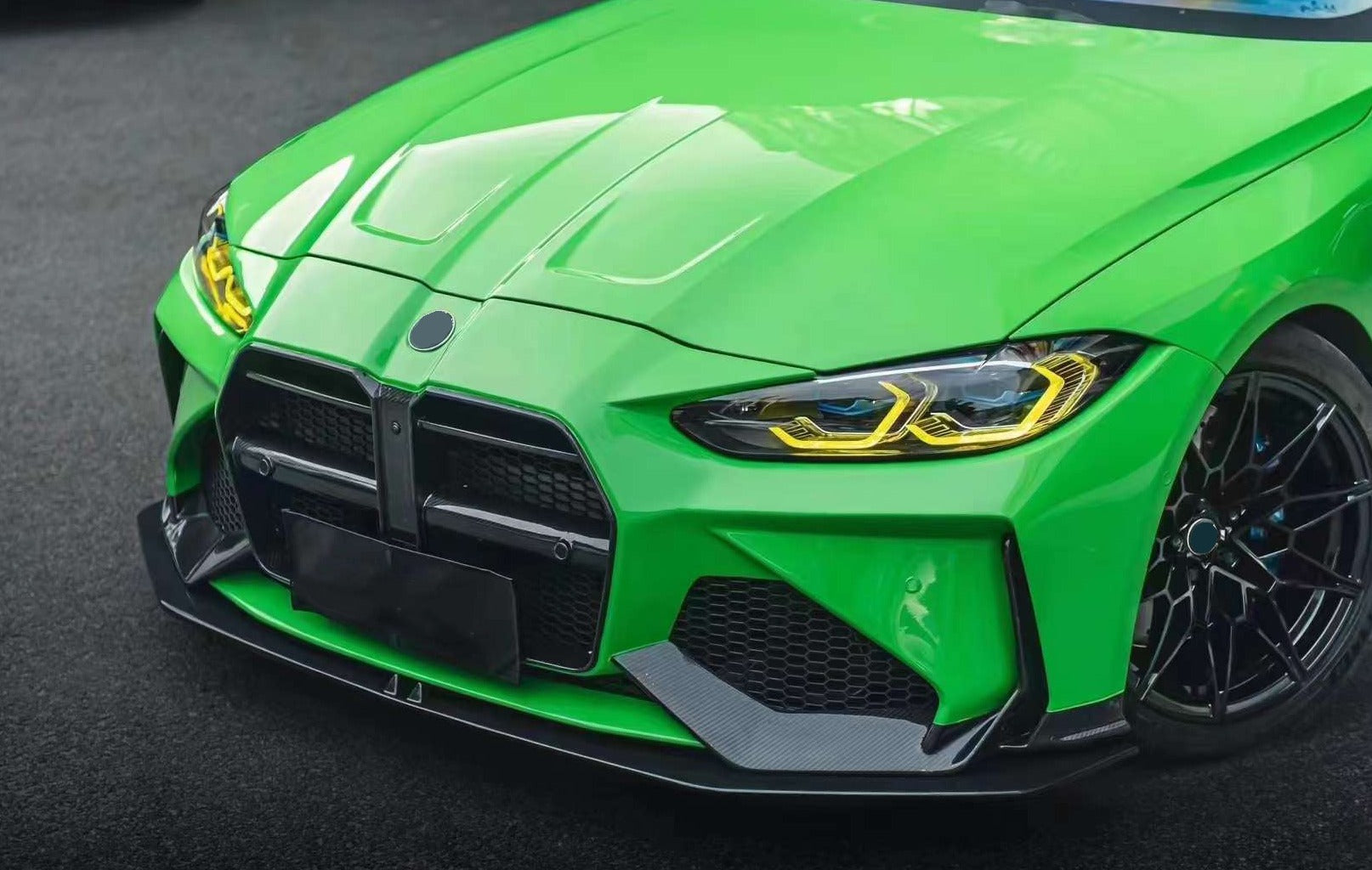 CARBON FRONT BUMPER for BMW M4 G82 2020+  Set includes:  Front Bumper Front Lip Front Bumper Canards