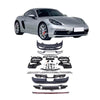 CONVERSION UPGRADE BODY KIT for PORSCHE 718 982 CAYMAN BOXSTER upgrade to GTS

Set includes:

Front Bumper Assembly
LED Tail Light Strip
Rear Diffuser

Material: Plastic

NOTE: Professional installation is required. Factory LED DRL must be reused

CONTACT US FOR PRICING
