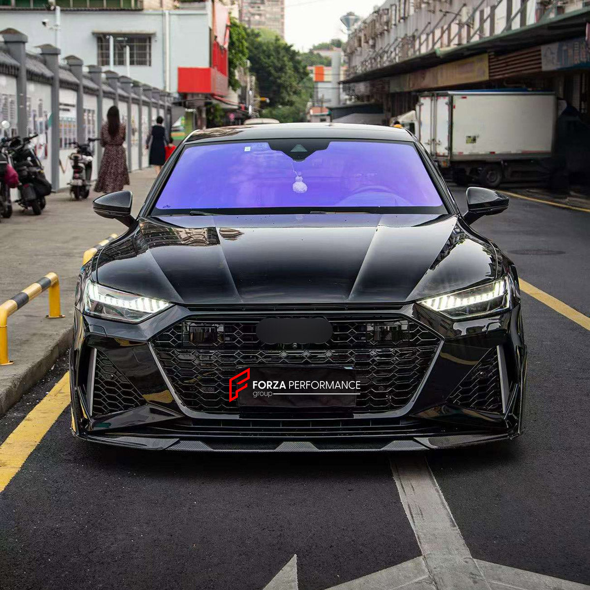 BODY KIT for AUDI RS6 RS7 C8 2019+

Set includes:
Front Lip
Front Bumper Canards
Rear Bumper Fins
Rear Diffuser

Material: Plastic

NOTE: Professional installation is required.