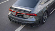 BODY KIT for AUDI RS6 RS7 C8 2019+

Set includes:
Front Lip
Front Bumper Canards
Rear Bumper Fins
Rear Diffuser

Material: Plastic

NOTE: Professional installation is required.