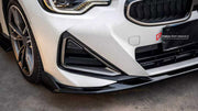 BODY KIT for BMW 2 SERIES G42 M240I 2021+

Set includes:
Front Lip
Side Skirts
Rear Bumper Fins
Rear Diffuser

Material: Plastic

NOTE: Professional installation is required.