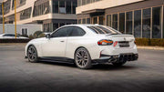 BODY KIT for BMW 2 SERIES G42 M240I 2021+

Set includes:
Front Lip
Side Skirts
Rear Bumper Fins
Rear Diffuser

Material: Plastic

NOTE: Professional installation is required.
