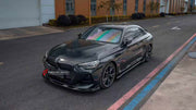 BODY KIT for BMW 2 SERIES G42 M240I 2021+

Set includes:
Front Lip
Side Skirts
Rear Bumper Fins
Rear Diffuser

Material: Plastic

NOTE: Professional installation is required.