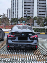 Body Kit for BMW 2 SERIES GRAN COUPE F74 F78 2025+
Set includes:

Front Lip
Front Bumper Side Canards
Side Skirts
Diffuser
Spoiler
Material: Plastic (PP)

NOTE: Professional installation is required.