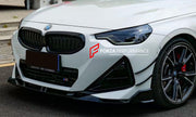Body Kit for BMW 2 SERIES M240I 2021+
Set includes:

Front Lip
Front Bumper Side Canards
Side Skirts
Diffuser
Roof Spoiler
Spoiler
Material: Plastic (PP)

NOTE: Professional installation is required.