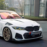 BODY KIT for BMW 3 SERIES G20 LCI 2022+

Set includes:
Front Lip
Hood Bonnet
Side Fender Vents
Side Skirts
Ducktail Spoiler
Rear Diffuser

Material: Plastic

NOTE: Professional installation is required.