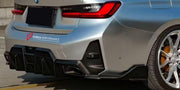 Body Kit for BMW 3 SERIES VII G20 G28 LCI 2023+
Set includes:

Front Lip
Side Skirts
Diffuser
Spoiler
Material: Plastic (PP)

NOTE: Professional installation is required.